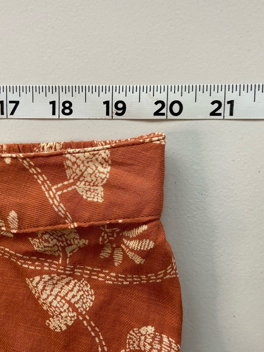 April Cornell Midi Skirt Peacock Floral Peasant Cotton 2XL Terracotta Tiered - Picture 8 of 9